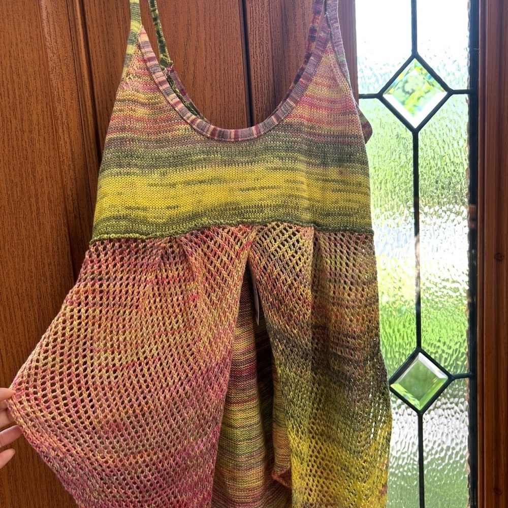 Urban Outfitters Emmy Flyaway Multicolor Knit Tank Top - NWT Size Small